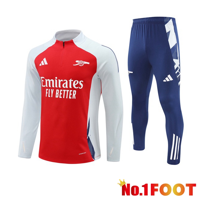 Arsenal kit Training Tracksuit Red White 2024/2025