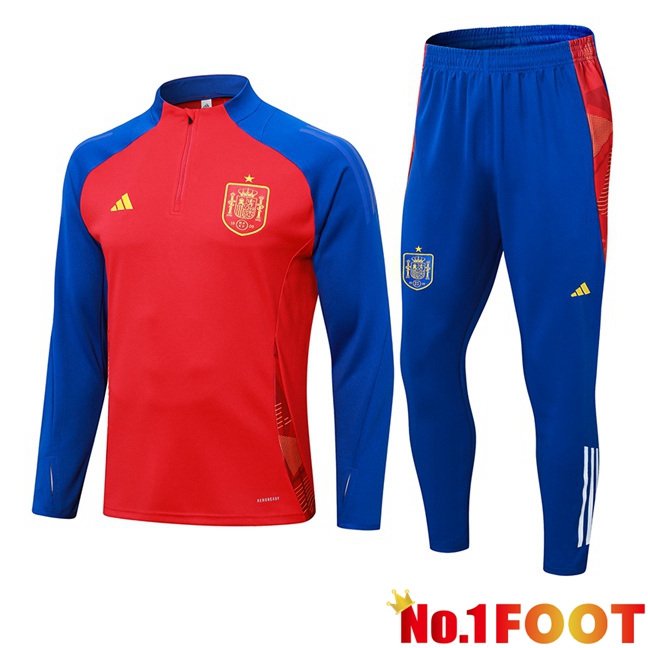 Spain kit Training Tracksuit Red Blue 2024/2025