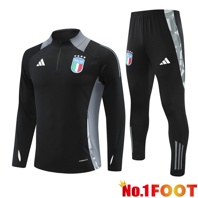 Italy kit Training Tracksuit Black 2024/2025