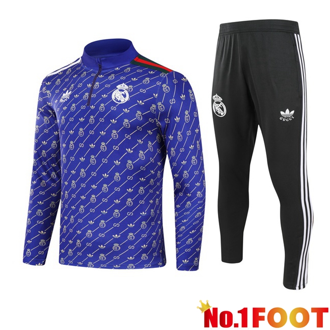 Real Madrid kit Training Tracksuit Blue 2024/2025