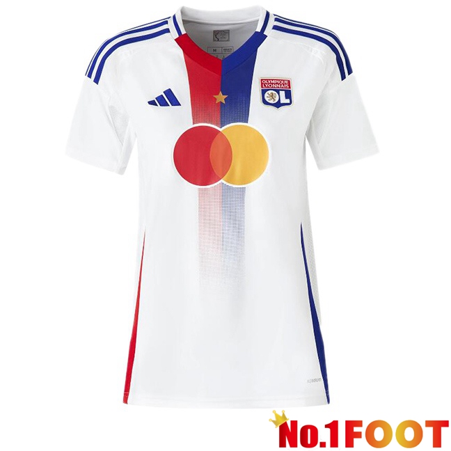 lyon OL Women Home Soccer Jersey White 2024/2025