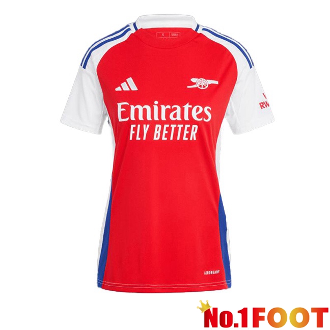 Arsenal Women Home Soccer Jersey Red White 2024/2025