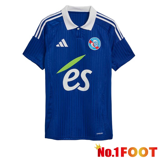 RC Strasbourg Alsace Home Soccer Jersey Blue 2024/2025