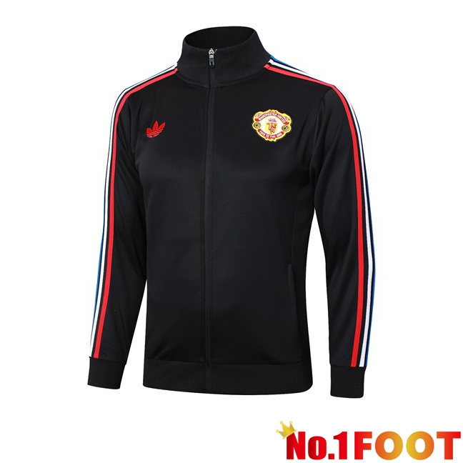 Manchester United Training Jacket Black 2024/2025