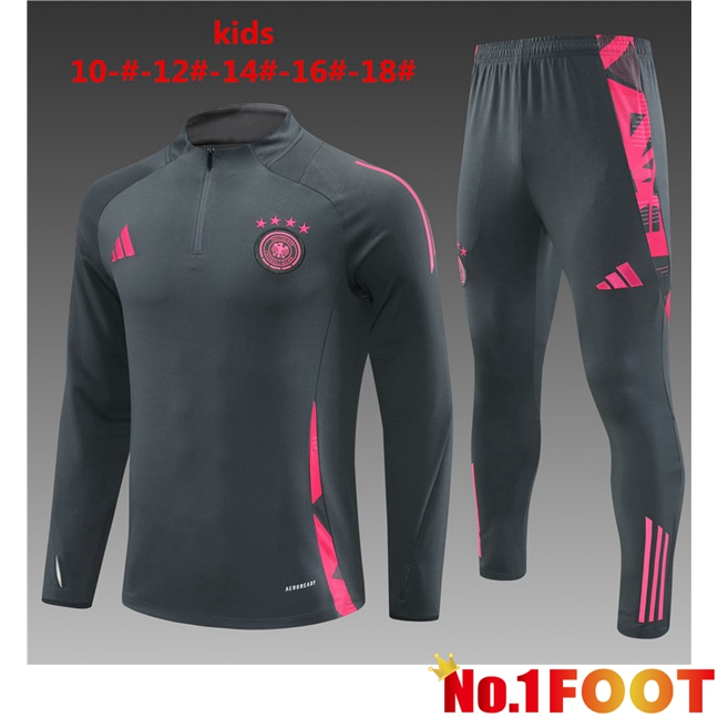 Germany Kids kit Training Tracksuit Grey 2024/2025