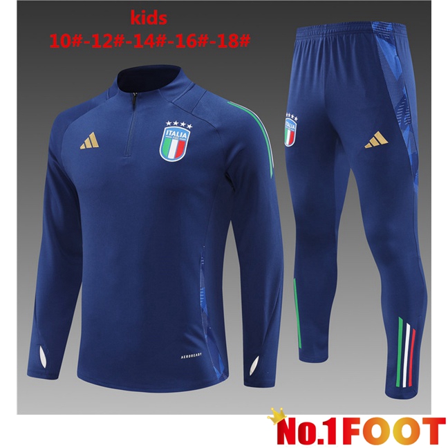 Italy Kids kit Training Tracksuit Blue 2024/2025