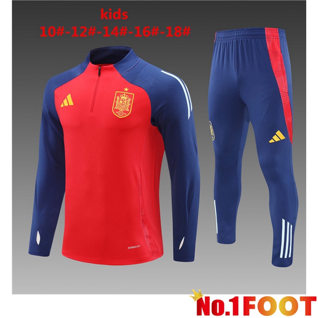 Spain Kids kit Training Tracksuit Red 2024/2025