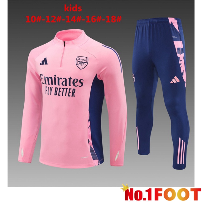 Arsenal Kids kit Training Tracksuit Pink 2024/2025