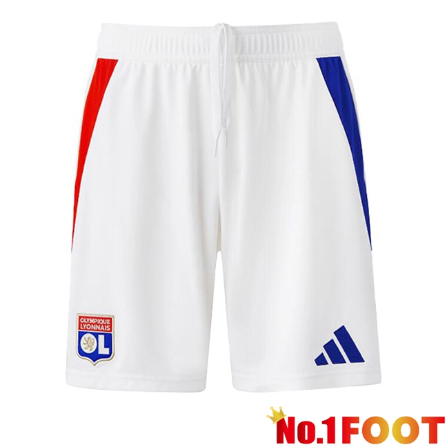 lyon OL Home Soccer Shorts White 2024/2025