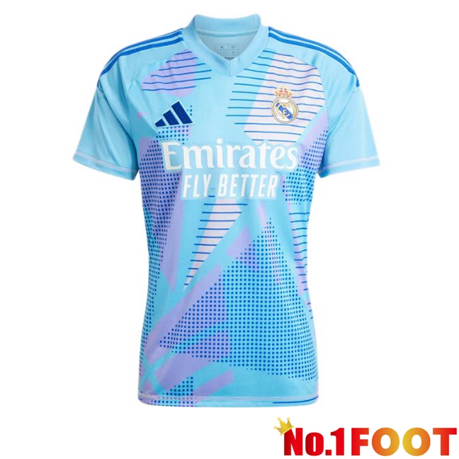 Real Madrid Goalkeeper Soccer Jersey Blue 2024/2025