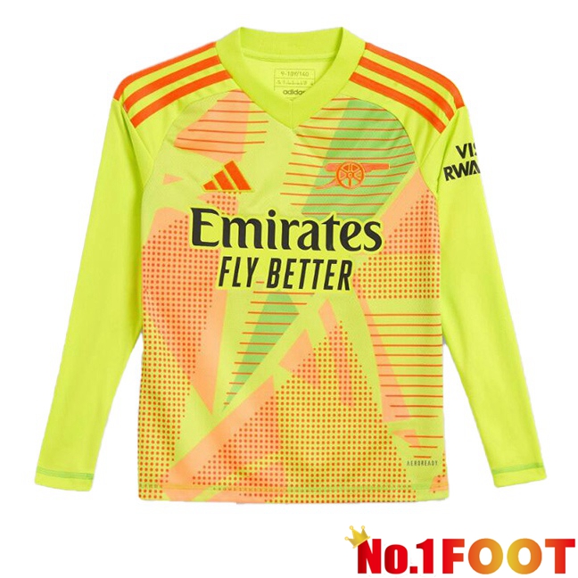 Arsenal Goalkeeper Soccer Jersey Long sleeve Green 2024/2025