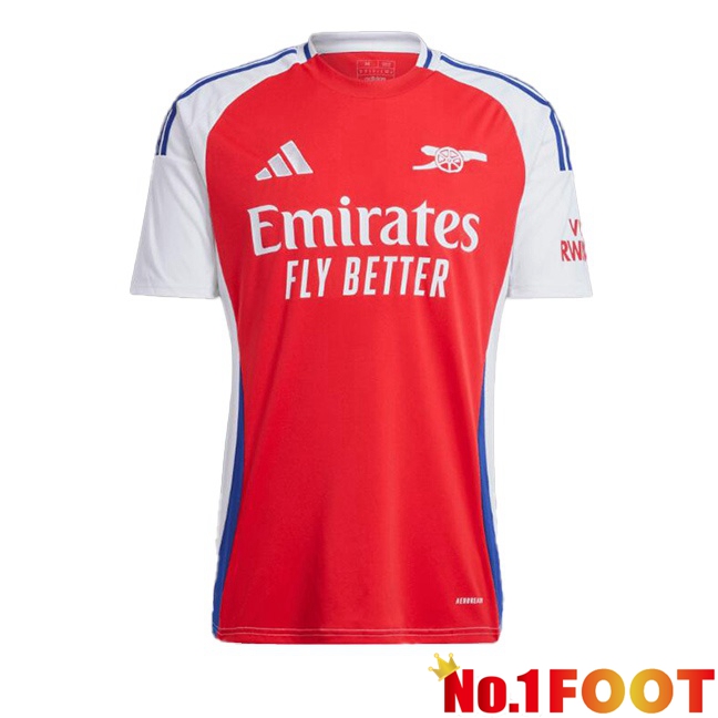 Arsenal Home Soccer Jersey Red White 2024/2025