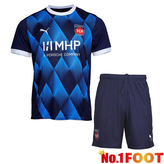 FC Heidenheim Kids Away Soccer Jersey Blue 2024/2025