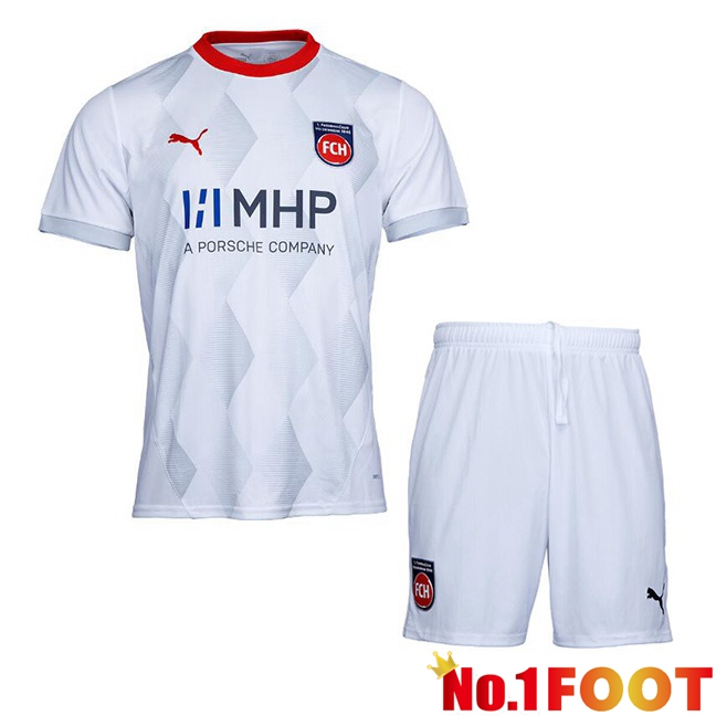 FC Heidenheim Kids Third Soccer Jersey White 2024/2025