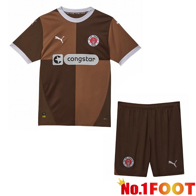 FC St. Pauli Kids Home Soccer Jersey Yellow 2024/2025