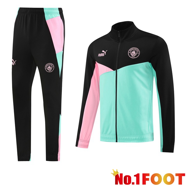 Manchester City Training Jacket Suit Pink Green 2024/2025