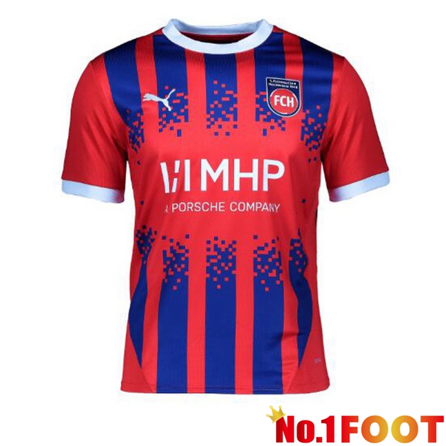 FC Heidenheim Home Soccer Jersey Red 2024/2025