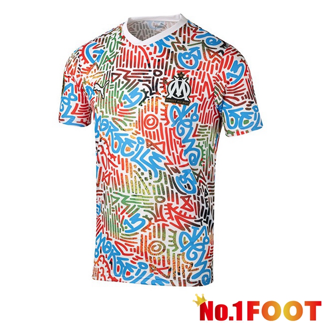 Marseille OM Soccer Jersey Africa White 2024/2025