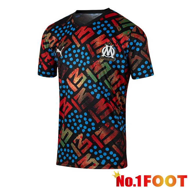 Marseille OM Soccer Jersey Africa Black 2024/2025