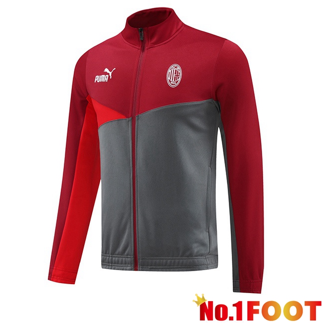 AC Milan Training Jacket Red Grey 2024/2025