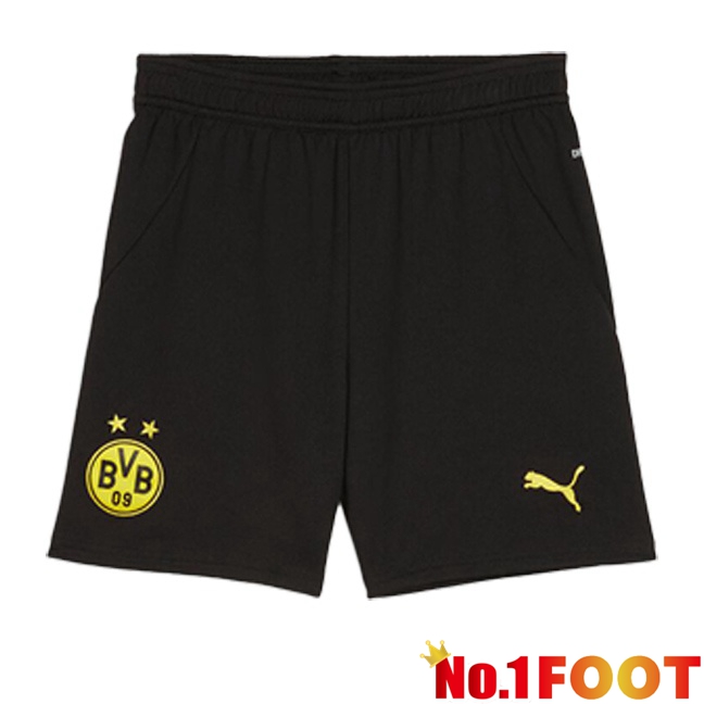 Dortmund BVB Home Soccer Shorts Black 2024/2025