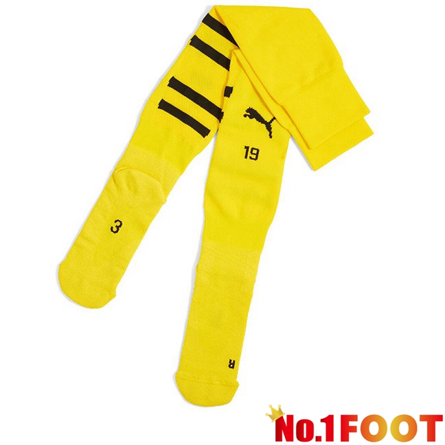 Dortmund BVB Home Soccer Socks Yellow 2024/2025