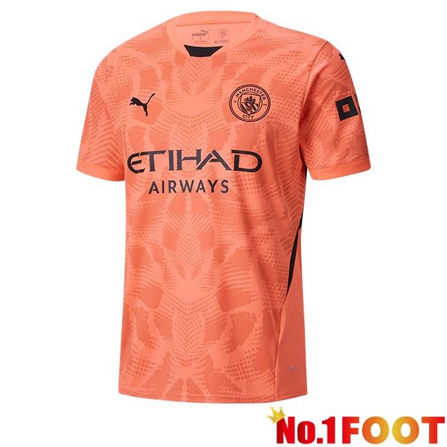 Manchester City Goalkeeper Soccer Jersey Pink 2024/2025