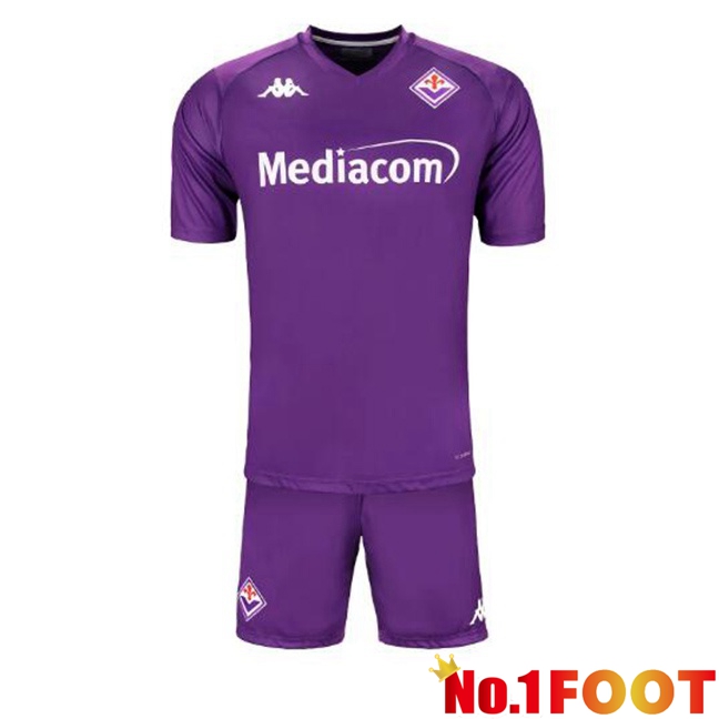 ACF Fiorentina Kids Home Soccer Jersey Purple 2024/2025