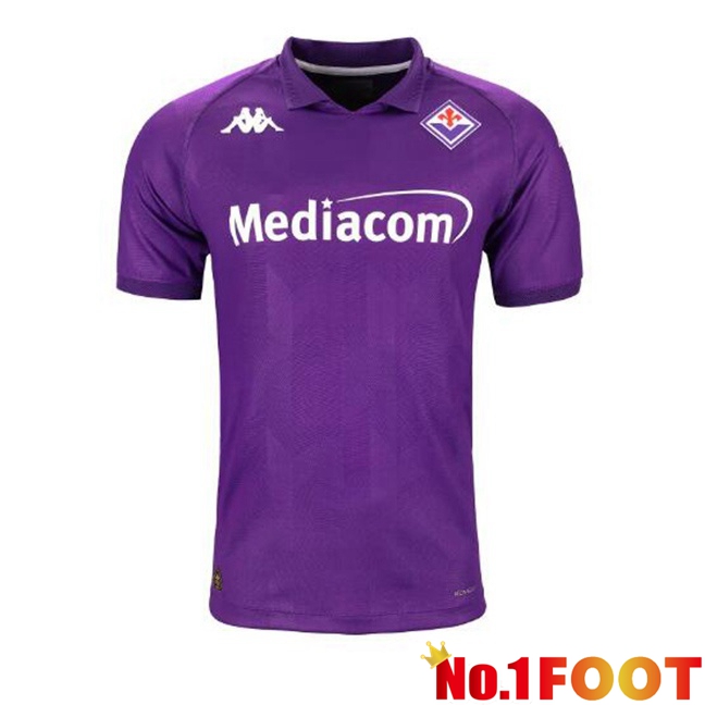 ACF Fiorentina Home Soccer Jersey Purple 2024/2025 - Click Image to Close