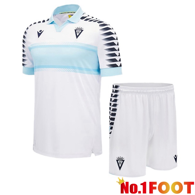 Cadiz CF Kids Away Soccer Jersey White 2024/2025