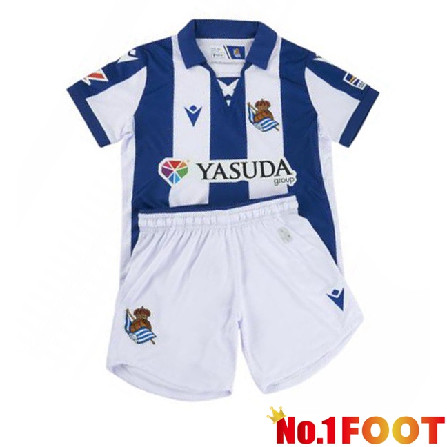 Real Sociedad Kids Home Soccer Jersey Blue 2024/2025 - Click Image to Close