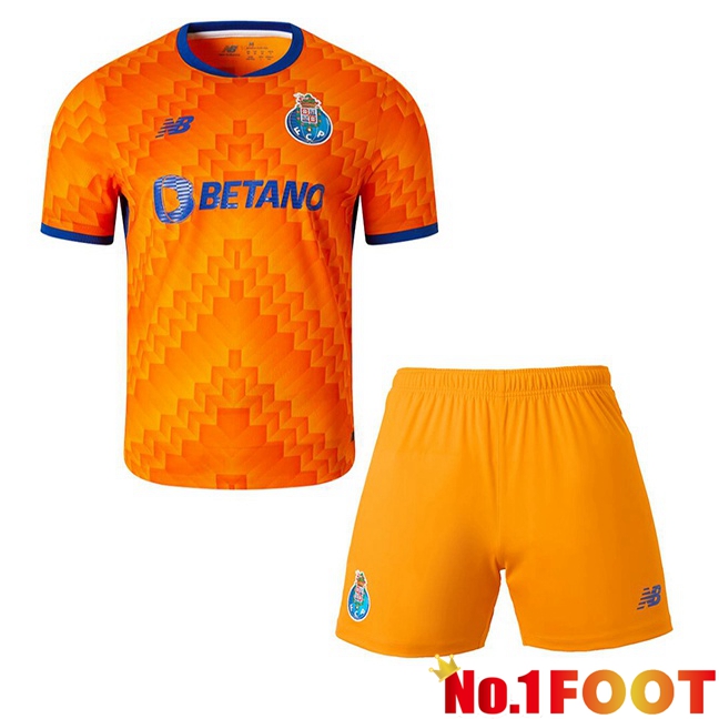 FC Porto Kids Away Soccer Jersey Orange 2024/2025