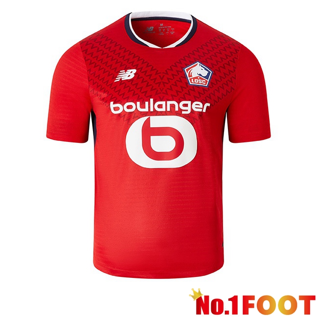 Lille OSC Home Soccer Jersey Red 2024/2025