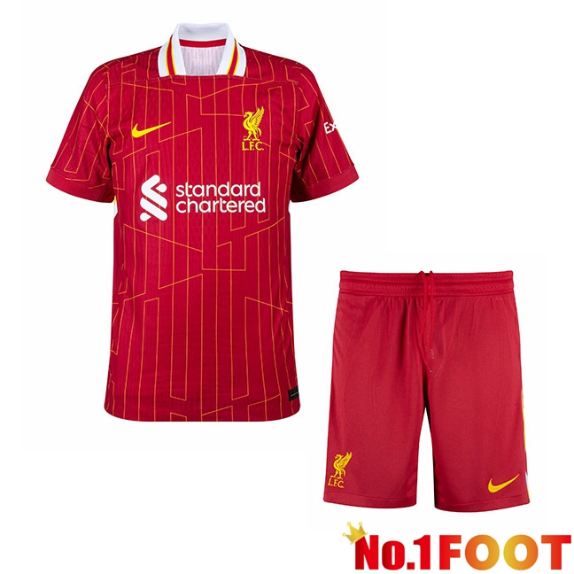 FC Liverpool Kids Home New Soccer Jersey 2024/2025