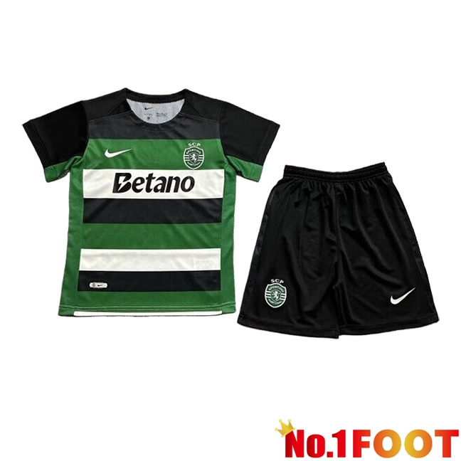 Sporting Kids Home Soccer Jersey 2024/2025