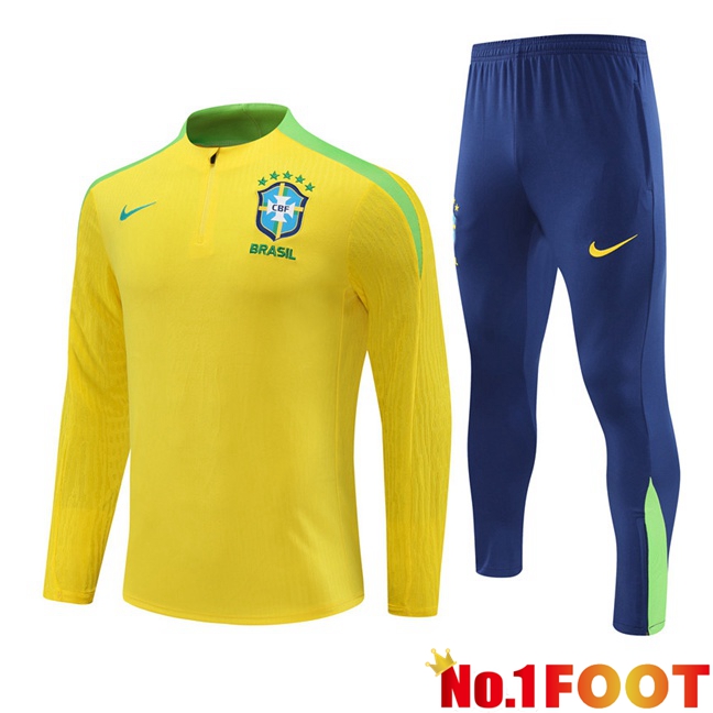 Brazil kit Training Tracksuit Yellow 2024/2025