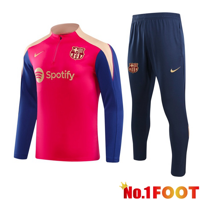 FC Barcelona kit Training Tracksuit Pink Blue 2024/2025