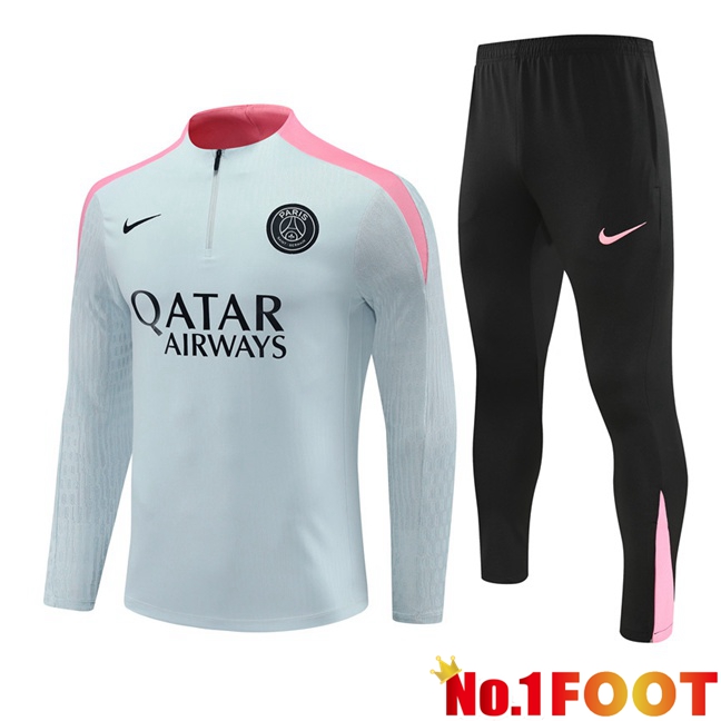 Paris PSG kit Training Tracksuit Grey 2024/2025