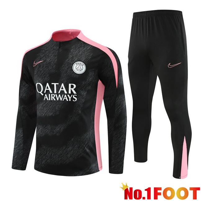 Paris PSG kit Training Tracksuit Black 2024/2025