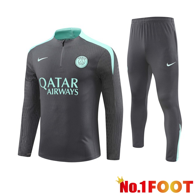 Paris PSG kit Training Tracksuit Grey 2024/2025