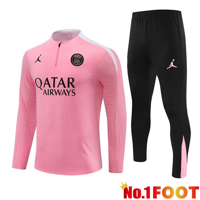 JORDAN Paris PSG kit Training Tracksuit Pink 2024/2025