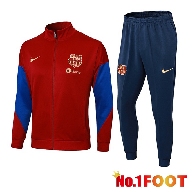 FC Barcelona Training Jacket Suit Red 2024/2025