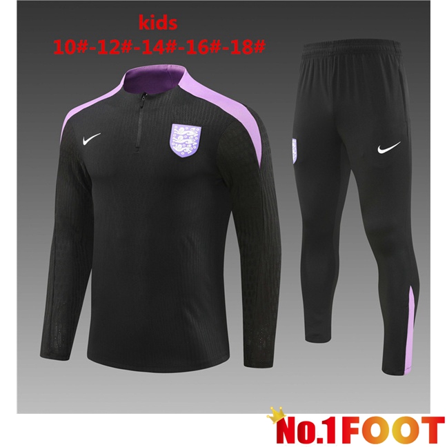 England Kids kit Training Tracksuit Black 2024/2025