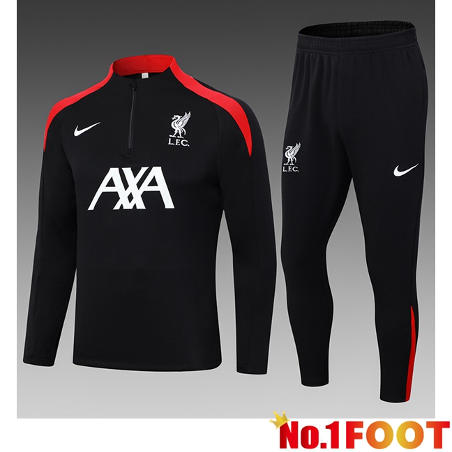 FC Liverpool Kids kit Training Tracksuit Black 2024/2025