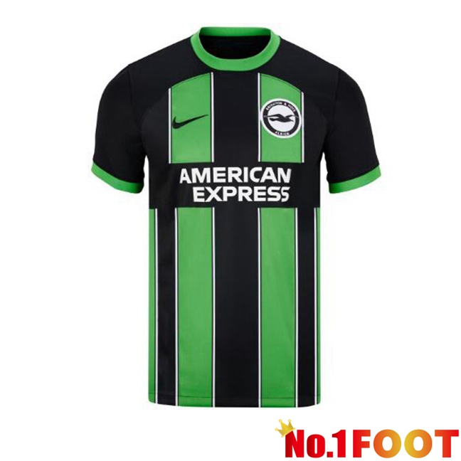 FC Brighton Third Soccer Jersey Green Black 2024/2025