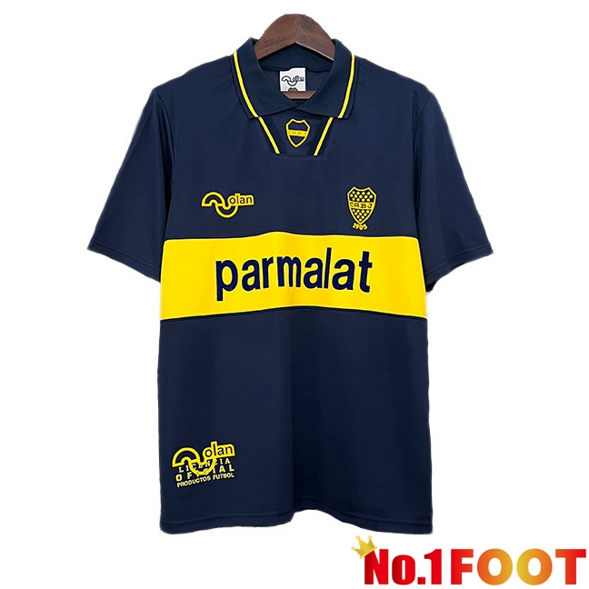 Boca Juniors Retro Home Soccer Jersey Blue Royal 1994-1995