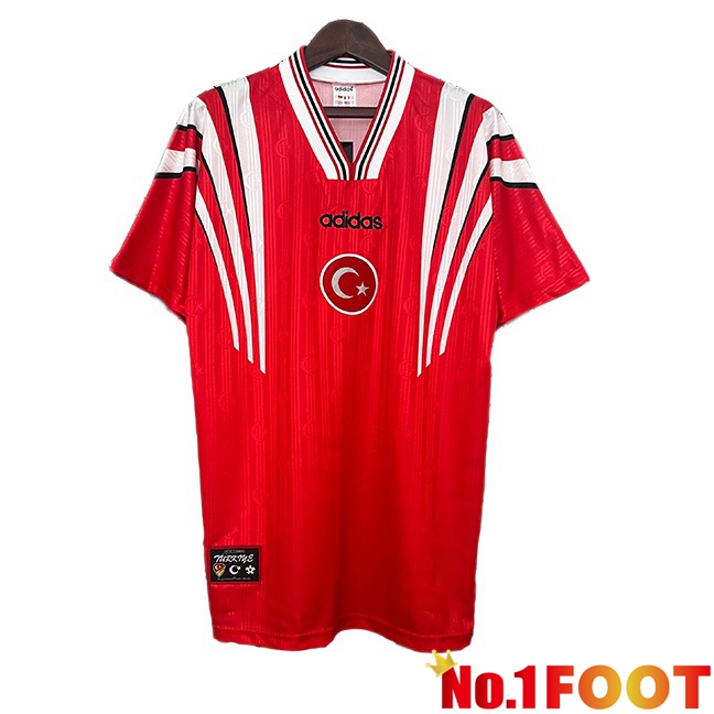 Türkiye Retro Home Soccer Jersey Red 1996