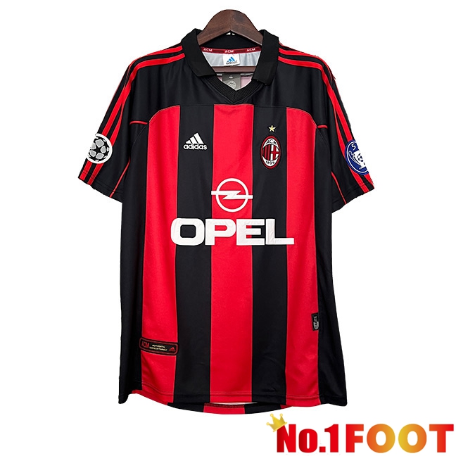 AC Milan Retro Home Soccer Jersey 2000/2001