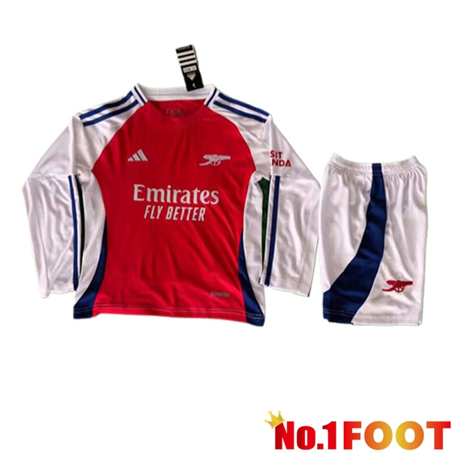 Arsenal Kids Home Soccer Jersey Long sleeve 2024/2025