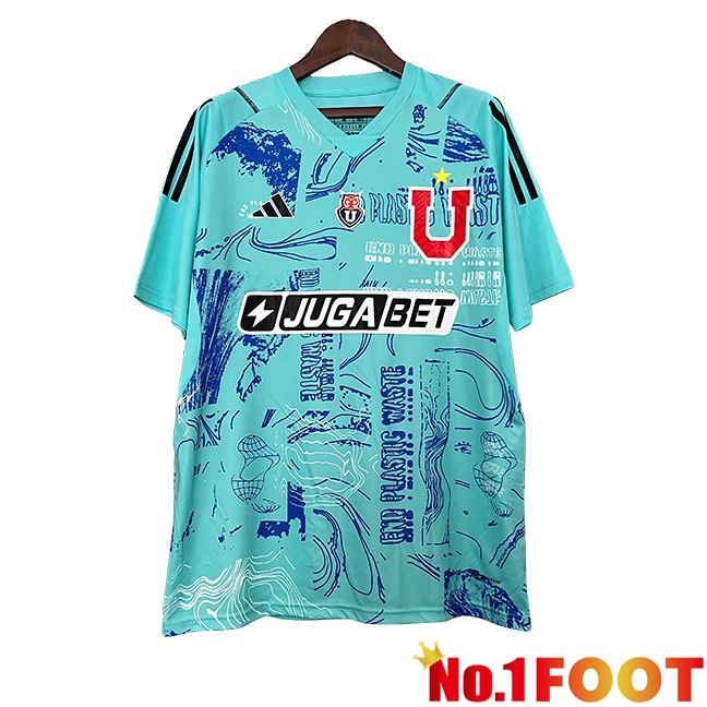 Universidad De Chile Goalkeeper Soccer Jersey Light Blue 2024/2025